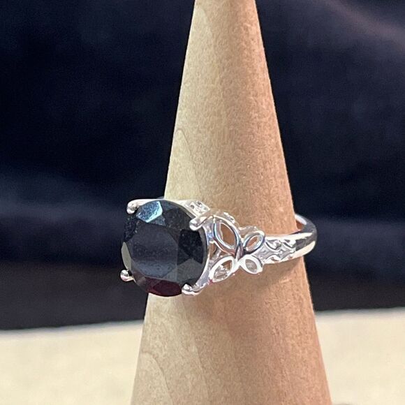 Black Tourmaline Ring 5 & Black Spinel Bracelet Bundle Set - Picture 5 of 16